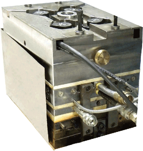 Kaltkanalblock mit elektrisch gesteuertem Düsenverschluss  für Elastomere und LSR